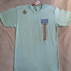 VANS T SHIRT NEW WOMEN'S S Small Teal Blue Tee Casual Relaxed Fit